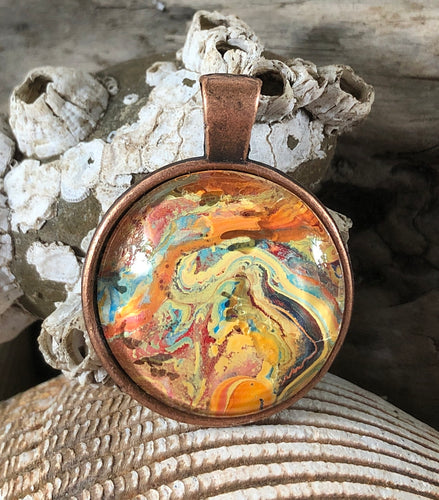 Paint Spill Pendant